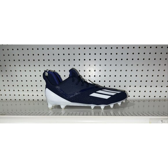 Adidas Adizero Scorch Mens Football Cleats Size 11 Navy Blue White FX4250 - Picture 1 of 8